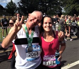 09. Charlie w his daughter Karen after finishing the Rock & Roll Half in 2015