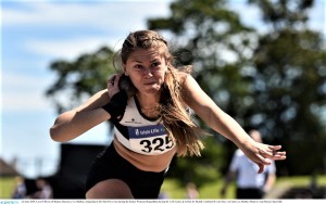 Lara O'Byrne competing in Nat. Jnr. Heptathlon 2019